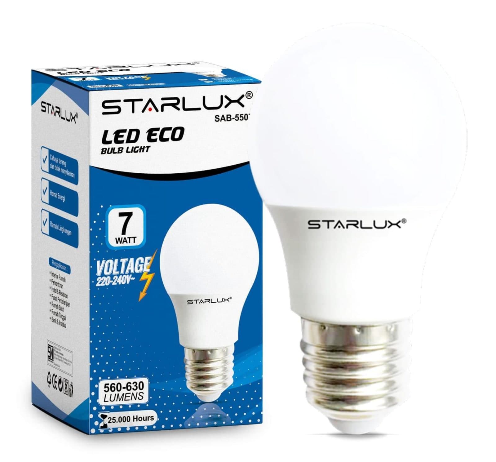 Promo Lampu Starlux Eco 7 W-20 W Dis 5% - 10%